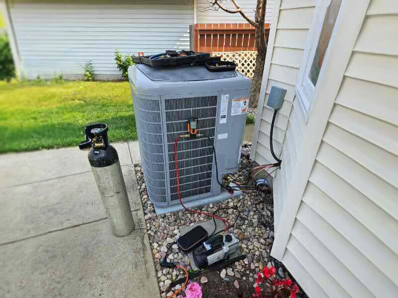 AC unit outside home