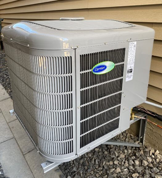 Carrier AC unit outside