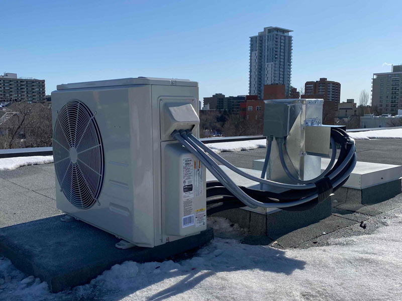 AC unit on rooftop